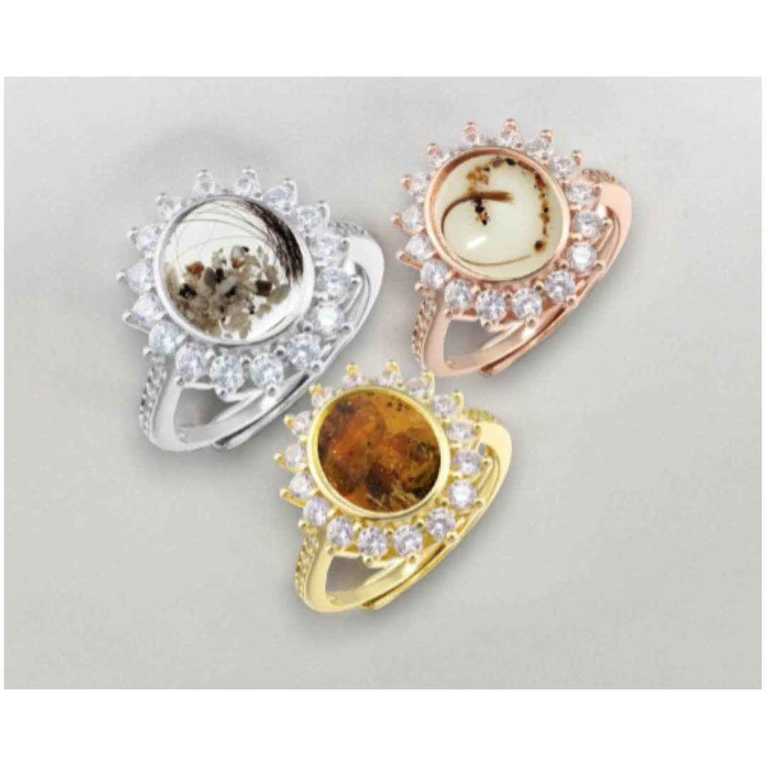 Anillo redondo con zirconias