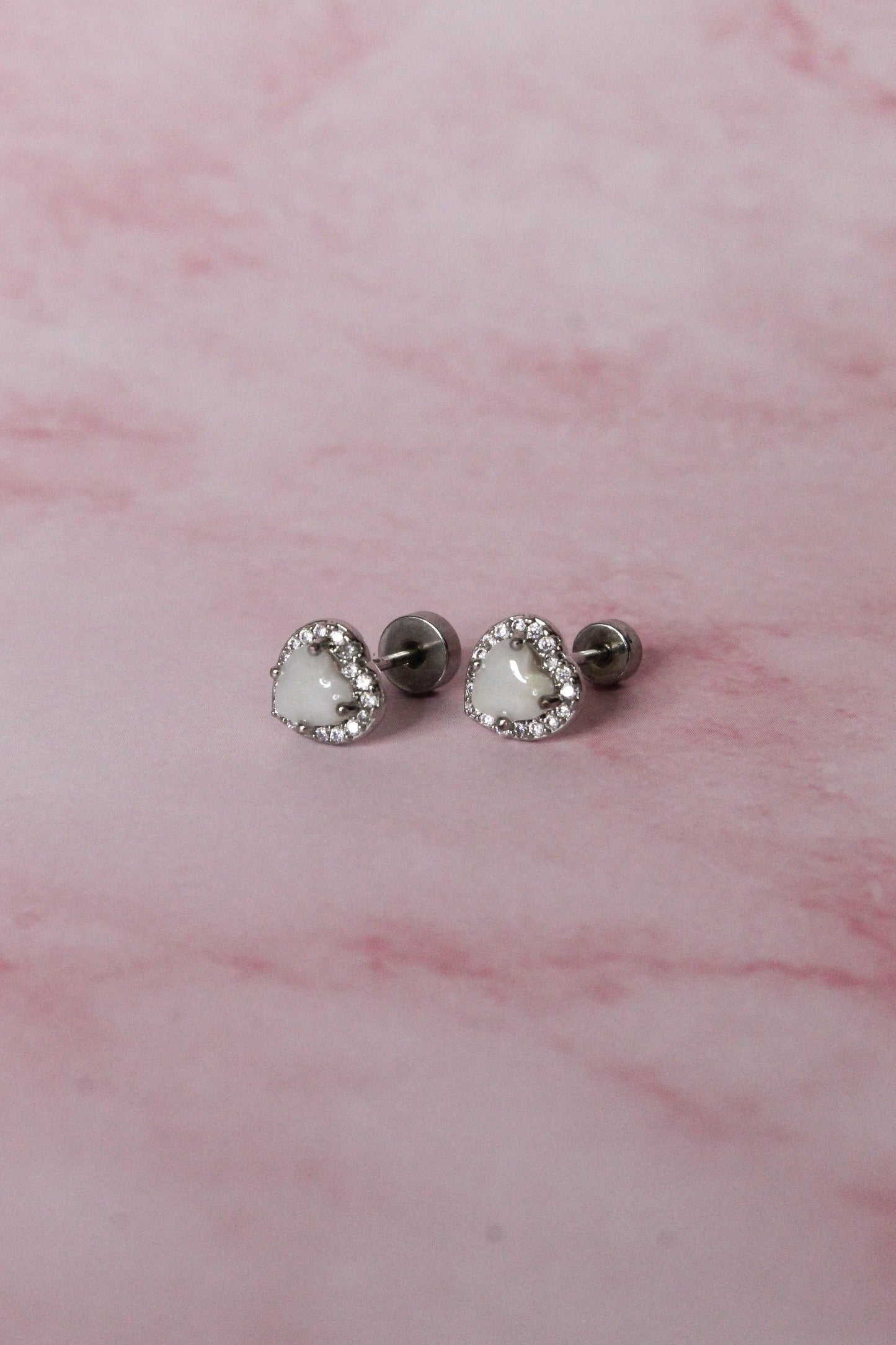Conjunto Corazones con Zirconias
